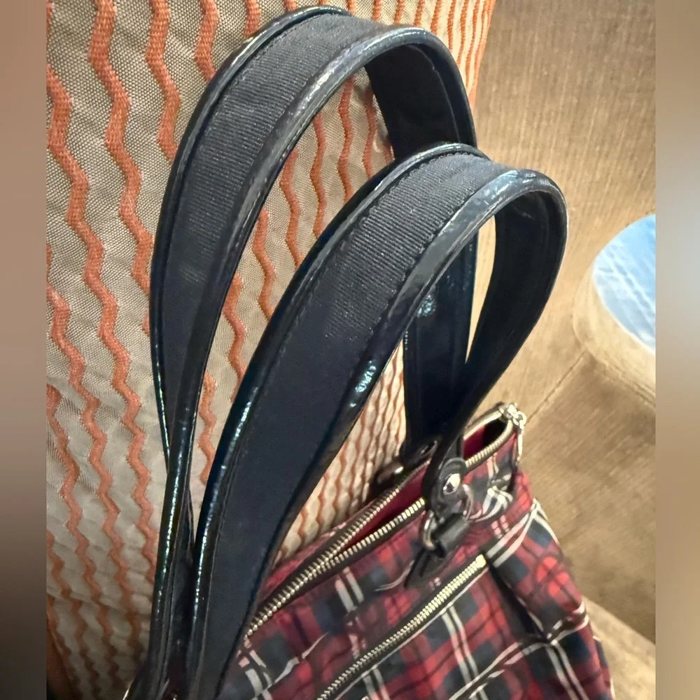 Coach Poppy Tartan Plaid Shoulder Bag - Picture 7 of 15
